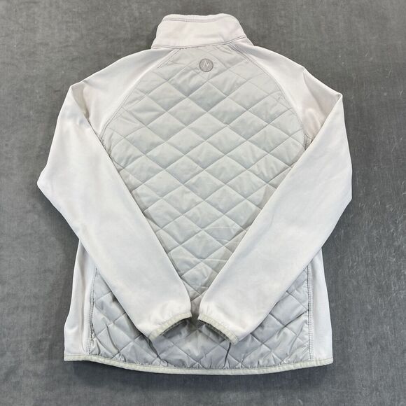 Marmot Woman's Small White/Gray Variant Polartec Jacket - Picture 6 of 7